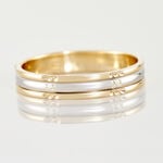 Alliance Marvin Demi Jonc Classique Or Bicolore - Alliances duo Unisex | Marc Orian