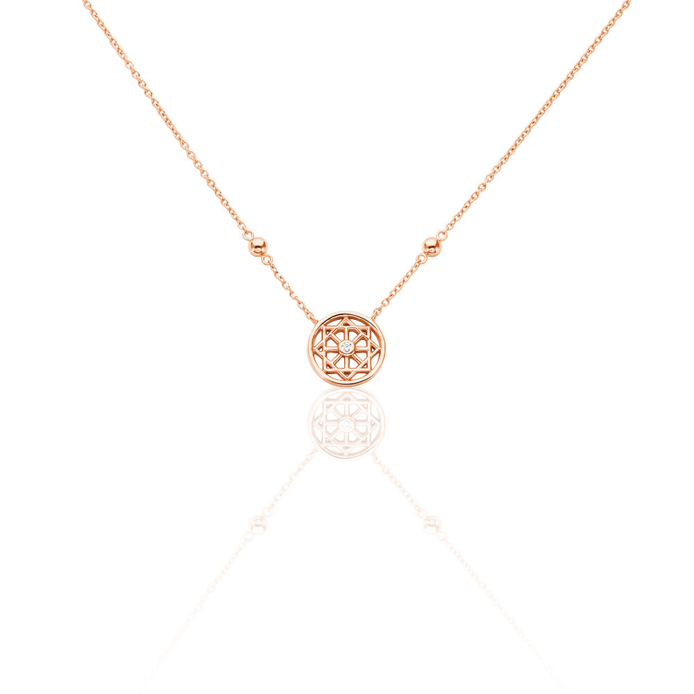 Collier Peinda Argent Rose Oxyde De Zirconium - Colliers avec pierres Femme | Marc Orian