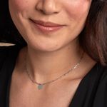 Collier Etincelante Argent Blanc - Colliers ras du cou Femme | Marc Orian