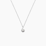 Collier Vrille Accompagnee Or Blanc Diamant - Colliers avec pierres Femme | Marc Orian