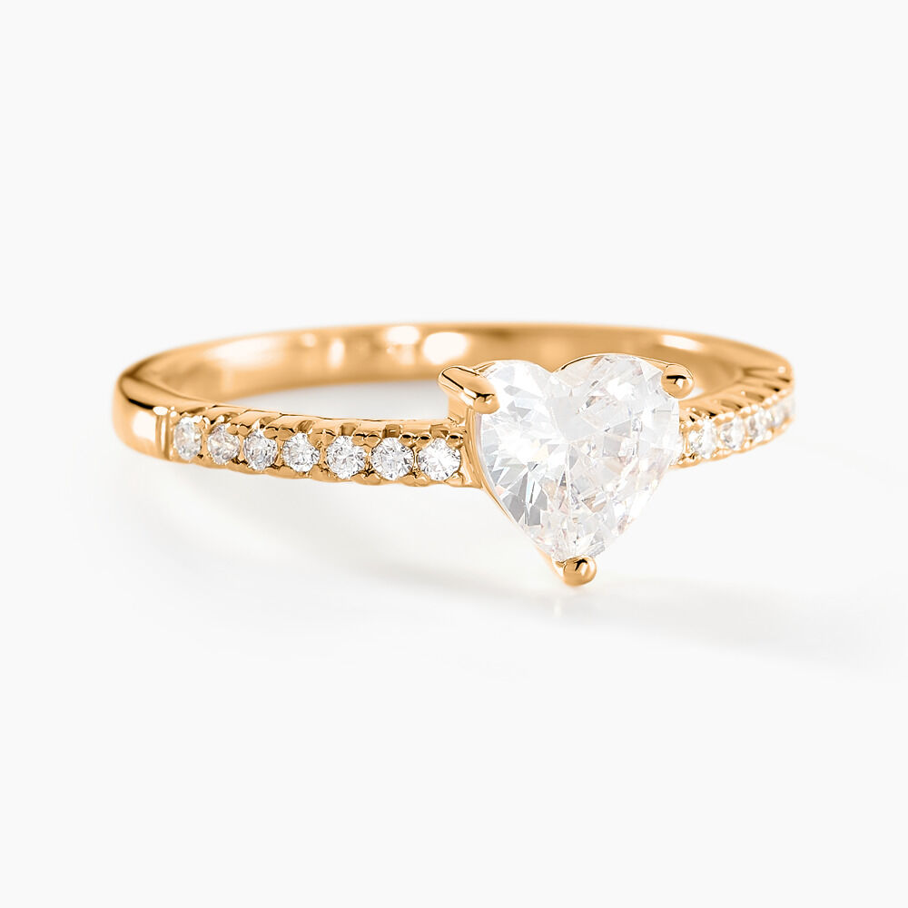 Bague Crush Plaqué Or Jaune Oxyde De Zirconium - Solitaires Femme | Marc Orian