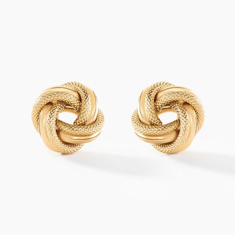 Boucles D'oreilles Puces Grover Or Jaune - Puces Femme | Marc Orian