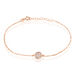 Bracelet Helinie Or Rose Oxyde De Zirconium - Bracelets Medailles Femme | Marc Orian