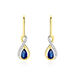 Boucles D'oreilles Danaides Or Jaune Saphir Diamant Diamant - Pendantes Femme | Marc Orian