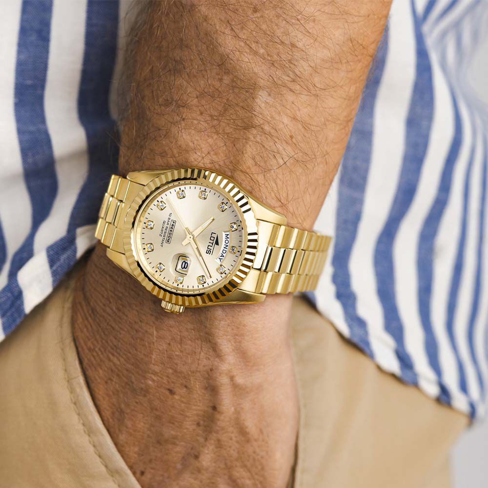 Montre Lotus Freedom Collection Doré - Montres classiques Homme | Marc Orian