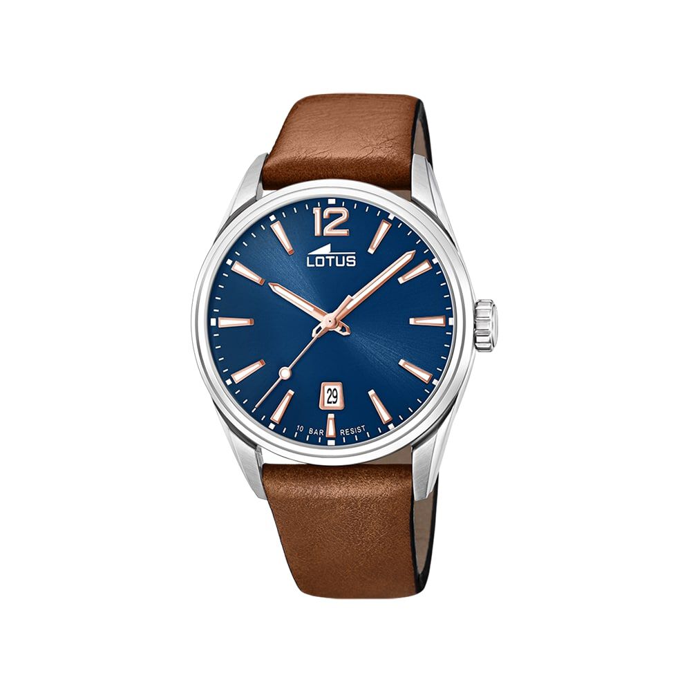 Montre Lotus Minimalist Bleu - Montres &eacute;tanches Homme | Marc Orian