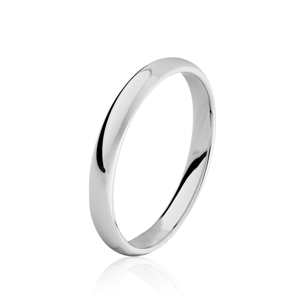 Alliance Demi Jonc Or Blanc - Alliances classiques Famille | Marc Orian
