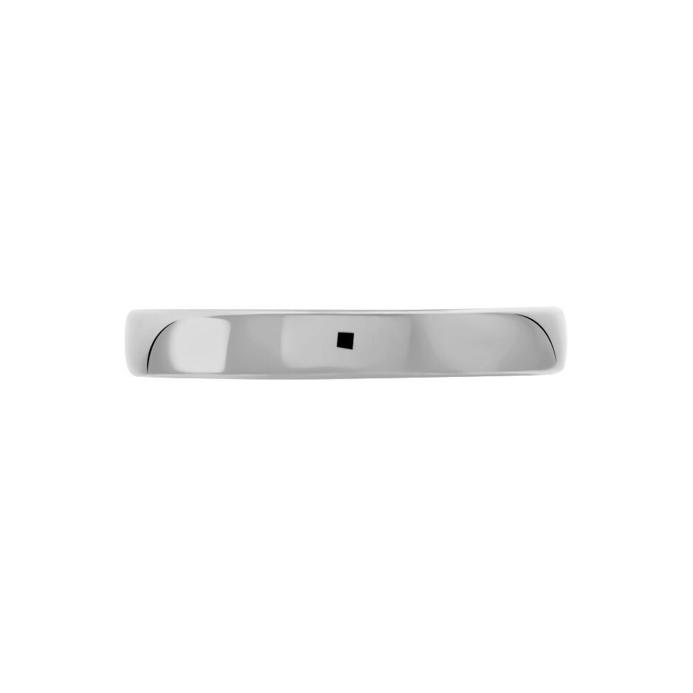 Alliance Julie Ruban Classique Platine Blanc - Alliances duo Famille | Marc Orian