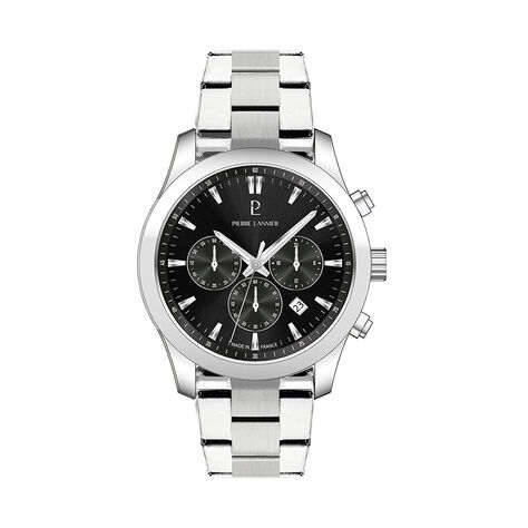 Montre Pierre Lannier Lannier Boulevard Noir - Montres &eacute;tanches Homme | Marc Orian