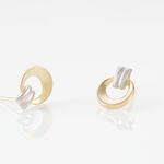 Boucles D'oreilles Puces Berangere Cercle Or Bicolore - Puces Femme | Marc Orian