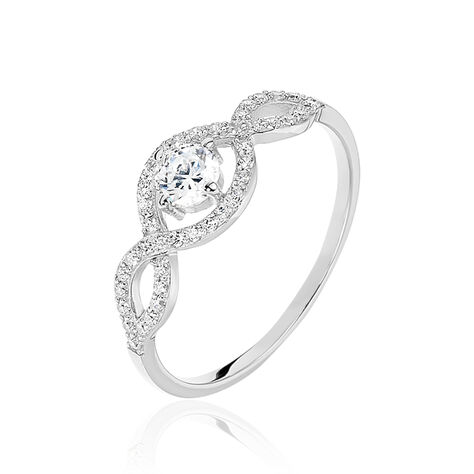 Bague Katerina Argent Blanc Oxyde De Zirconium - Bagues Solitaire Femme | Marc Orian