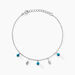 Bracelet Darcie Argent Blanc Turquoise - Bracelets chaînes Femme | Marc Orian