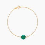 Bracelet Hege Or Jaune Malachite - Bracelets cha&icirc;nes Femme | Marc Orian