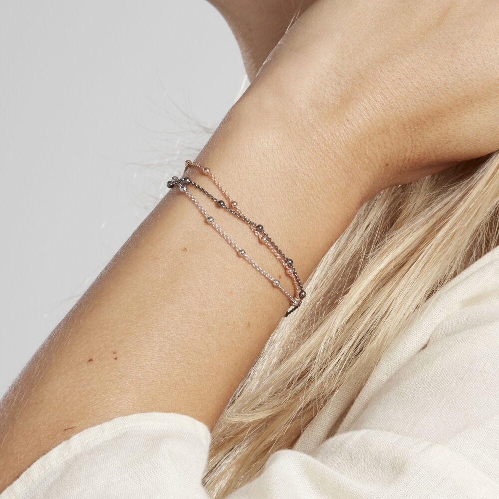Bracelet Anfel Argent Tricolore - Bracelets chaînes Femme | Marc Orian