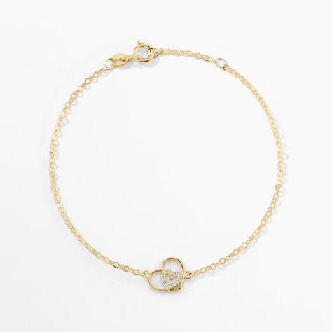 Bracelet Duilio Or Jaune Oxyde De Zirconium - Bracelets chaînes Femme | Marc Orian