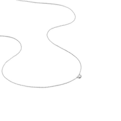 Collier Ofelia Or Blanc Diamant - Colliers solitaires Femme | Marc Orian