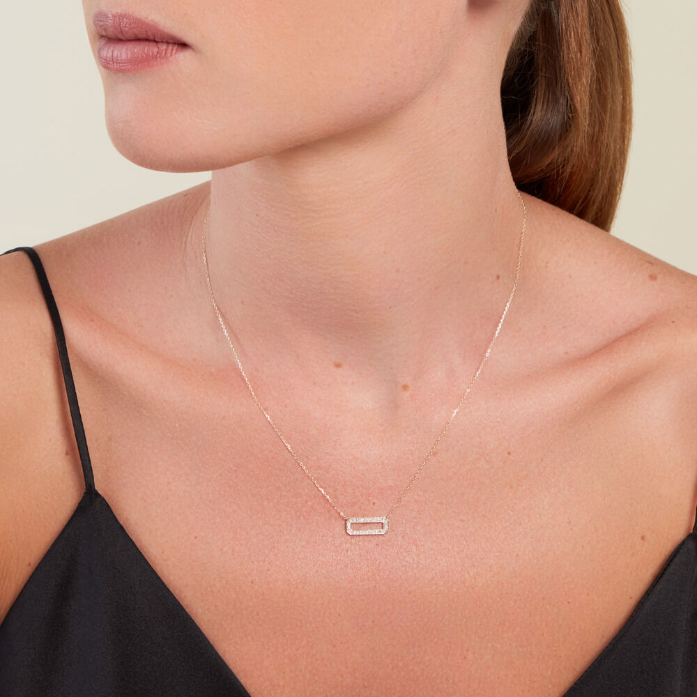 Collier Pris Or Jaune Diamant - Colliers avec pierres Femme | Marc Orian