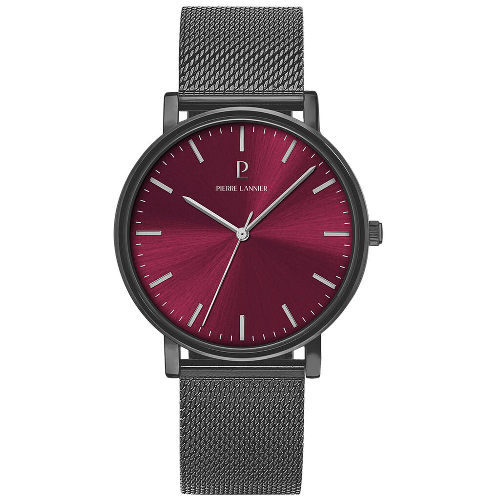 Montre Pierre Lannier Essential Bordeaux - Montres &eacute;tanches Homme | Marc Orian