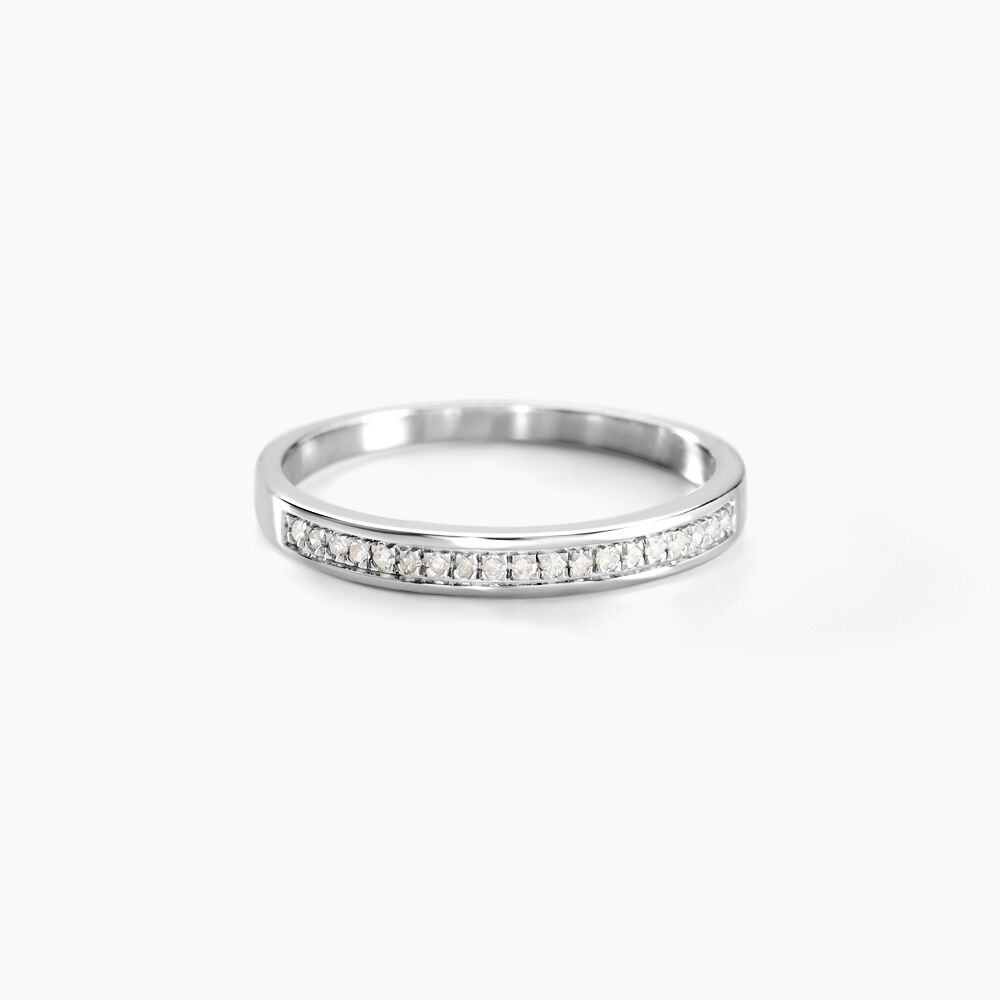 Alliance Aileen Or Blanc Diamant - Alliances duo Femme | Marc Orian