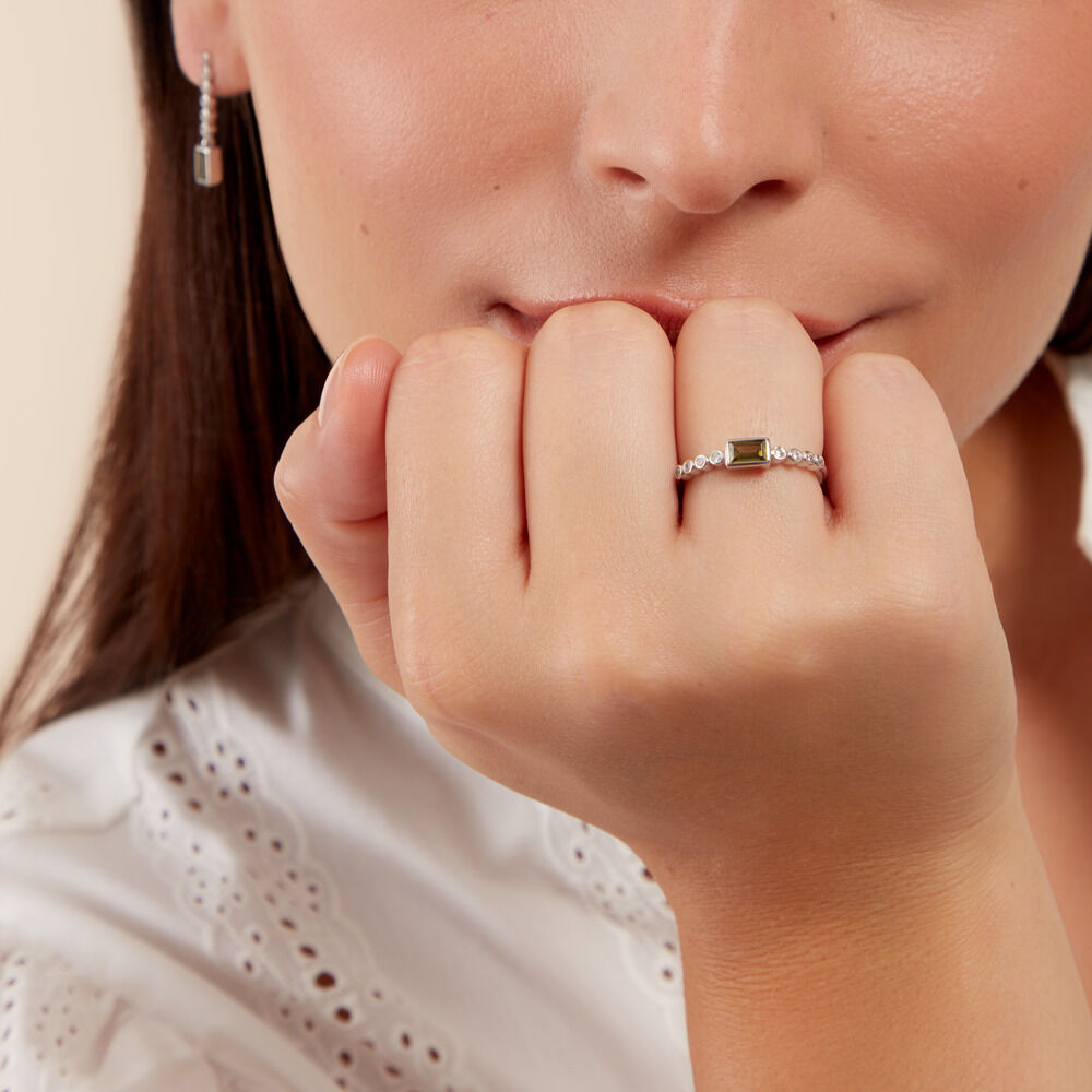 Bague Mystic Shine Argent Blanc Oxyde De Zirconium - Solitaires Femme | Marc Orian
