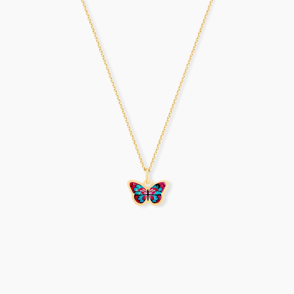 Collier Sulivia Papillon Or Jaune - Colliers avec pierres Enfant | Marc Orian
