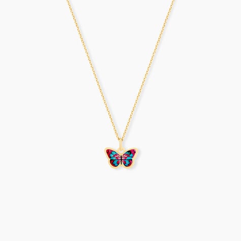Collier Sulivia Papillon Or Jaune - Colliers avec pierres Enfant | Marc Orian