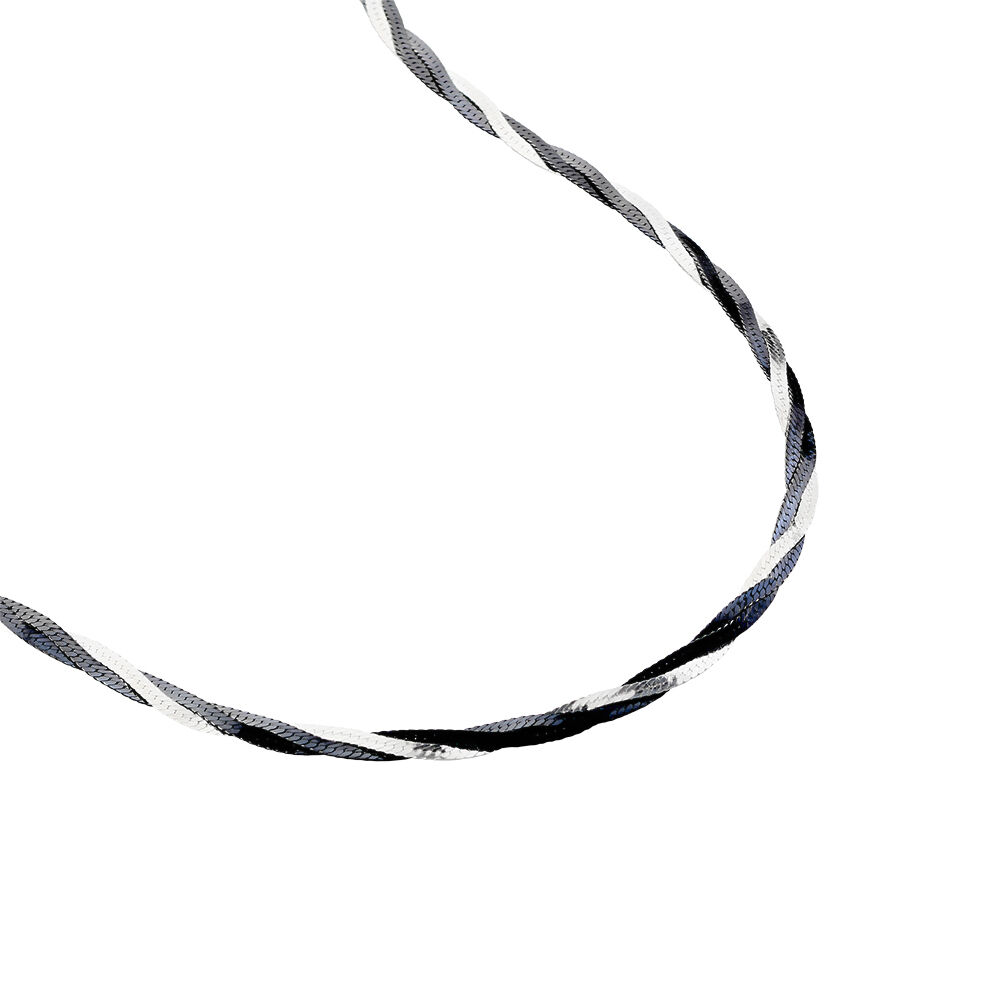 Collier Ehud Argent Bicolore - Chaines Femme | Marc Orian