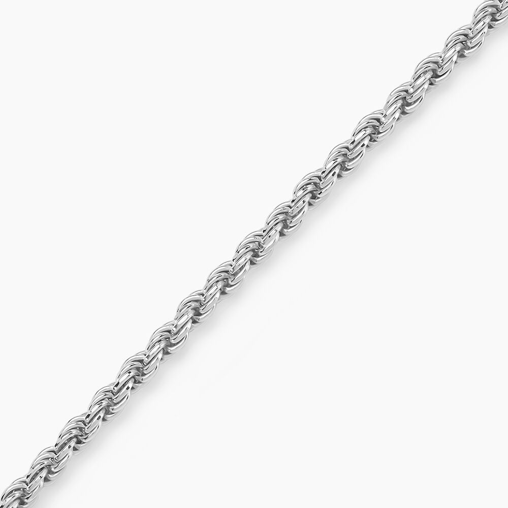 Bracelet Cacilda Maille Corde Argent Blanc - Bracelets mailles Femme | Marc Orian