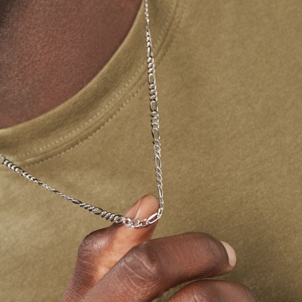 Collie Maille Vivian Argent Blanc - Chaines Homme | Marc Orian
