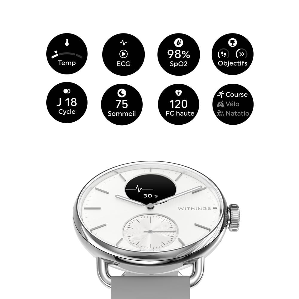 Montre Connect&eacute;e Withings Scanwatch 2 - Montres connect&eacute;es Femme | Marc Orian