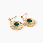 Boucles D'oreilles Pendantes Ilia Plaqu&eacute; Or Jaune Verre - Pendantes Femme | Marc Orian