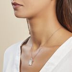 Pendentif Zodiaque Parchemin Argent Blanc - Bijoux personnalis&eacute;s Famille | Marc Orian