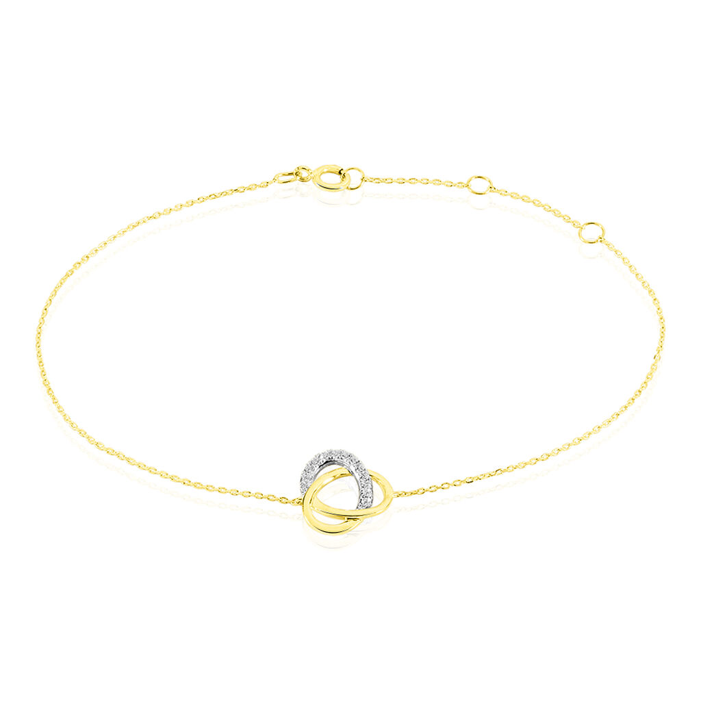 Bracelet Dorila Or Jaune Oxyde De Zirconium - Bracelets chaînes Femme | Marc Orian