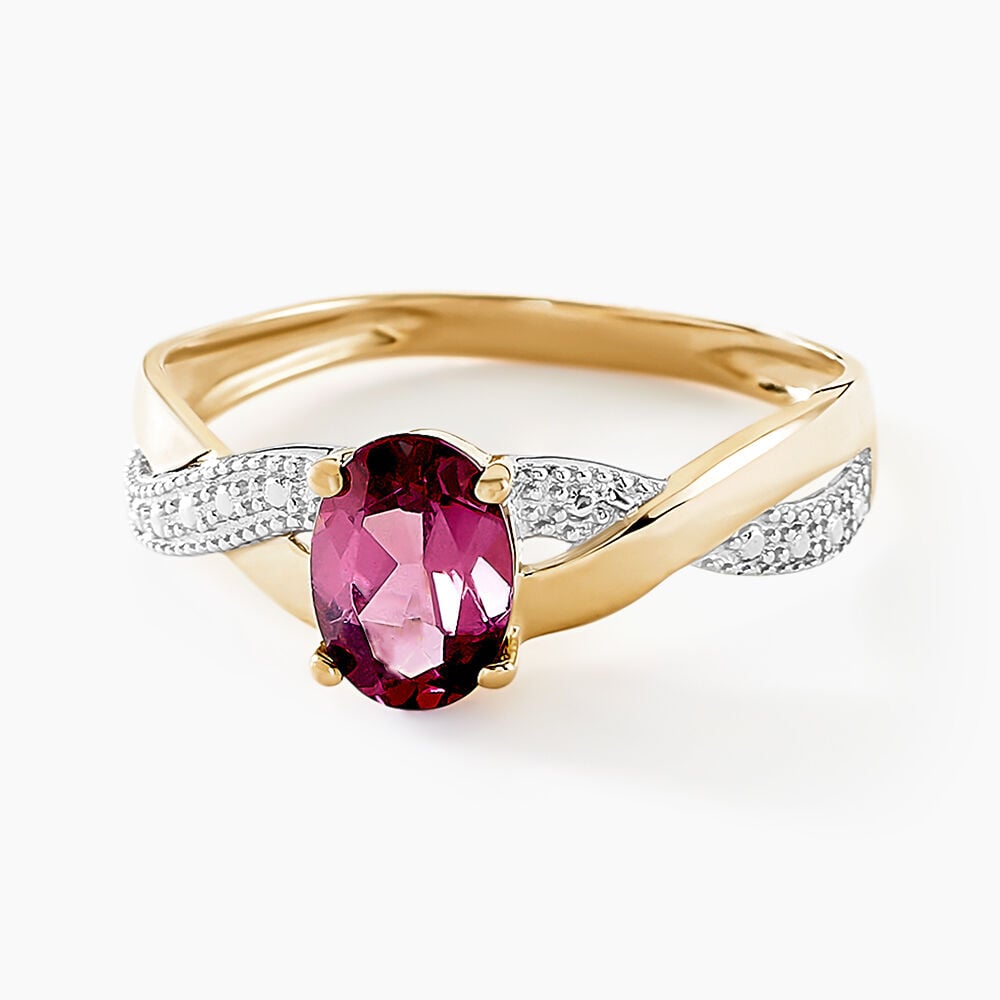 Bague Candice Or Jaune Rhodolite - Bagues avec pierre Femme | Marc Orian