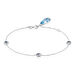 Bracelet Dennis Or Blanc Topaze - Bracelets chaînes Femme | Marc Orian