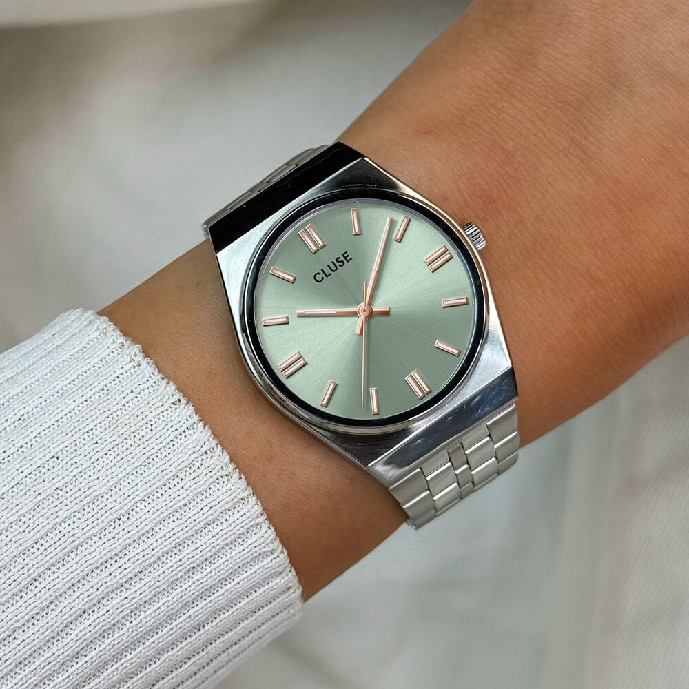 Montre Cluse Retro 70's Vert - Montres étanches Femme | Marc Orian