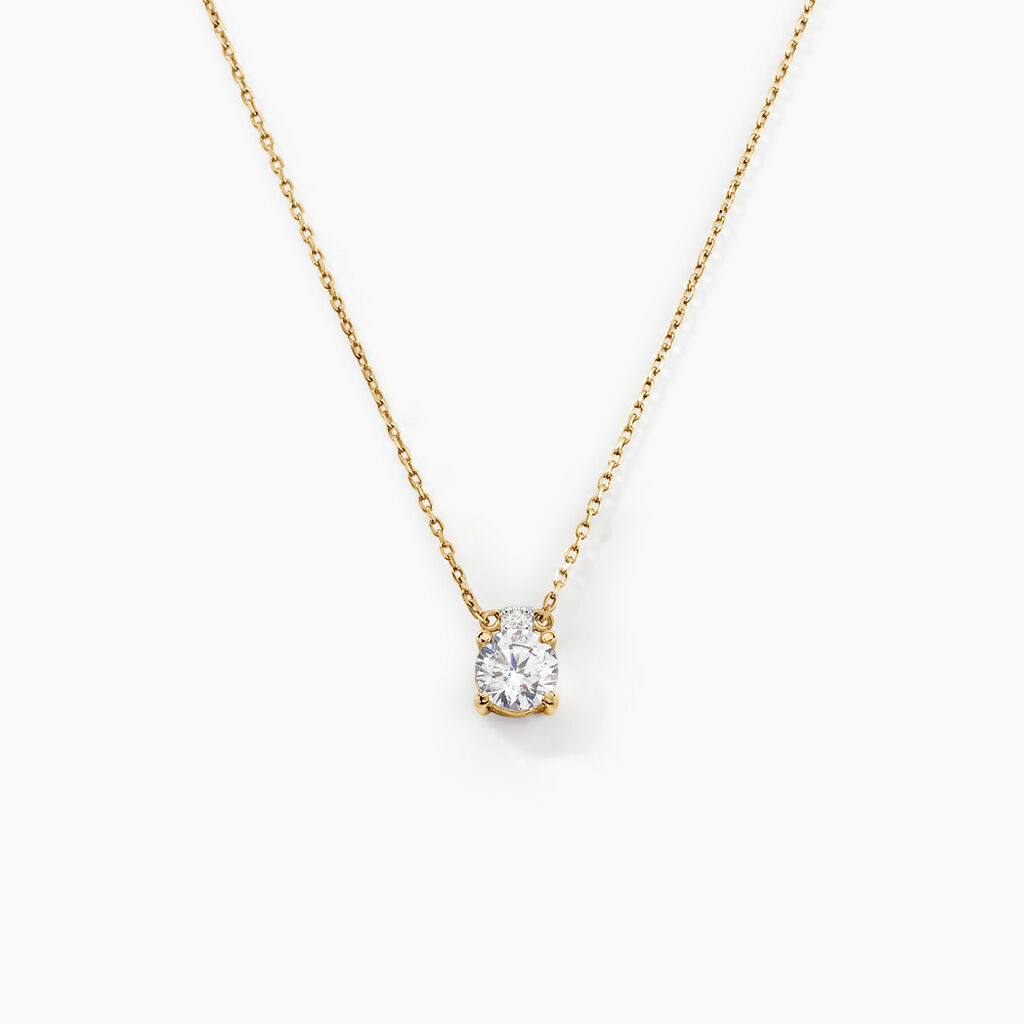 Collier Zilda Or Jaune Oxyde De Zirconium - Colliers avec pierres Femme | Marc Orian