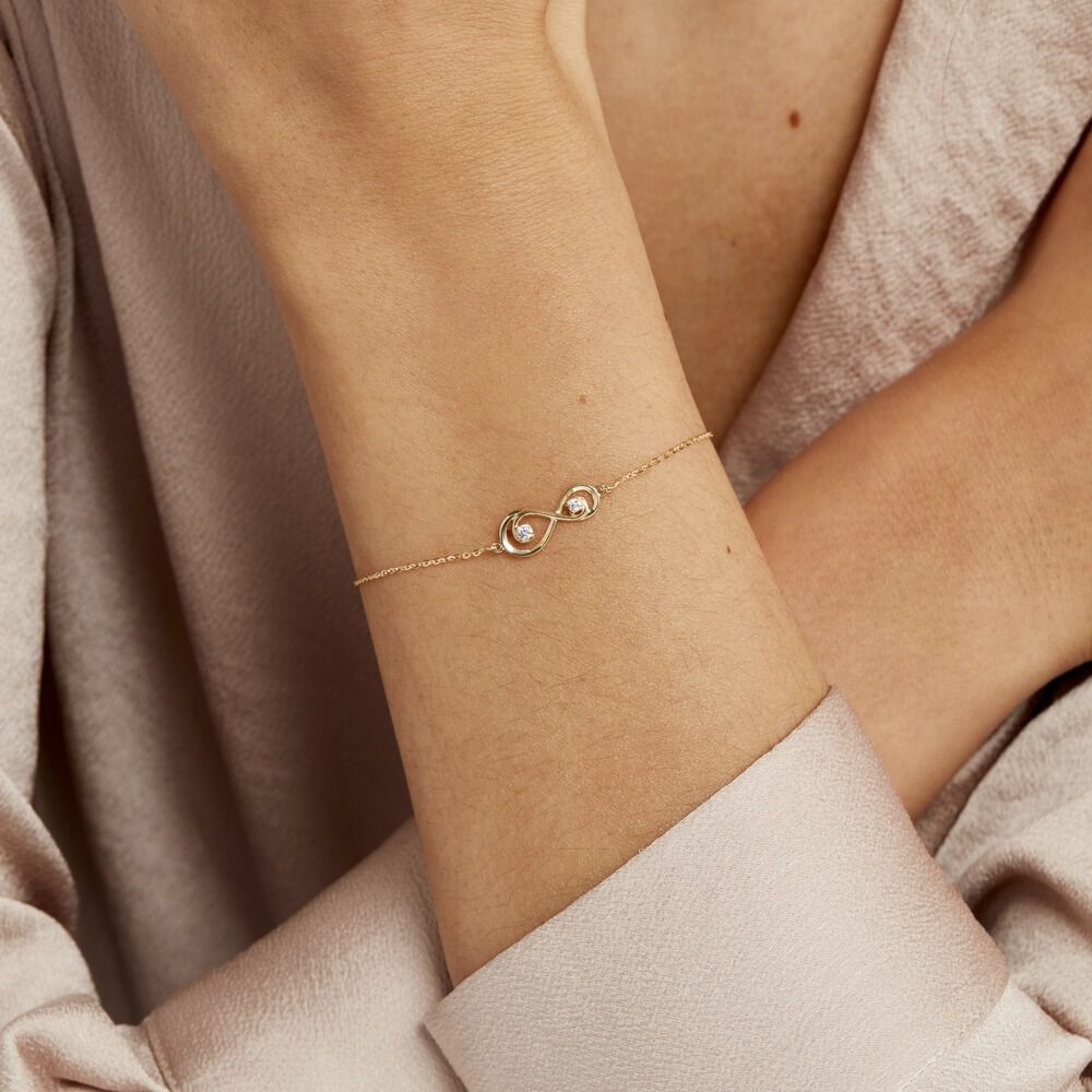 Bracelet Ademar Or Jaune Oxyde De Zirconium - Bracelets chaînes Femme | Marc Orian
