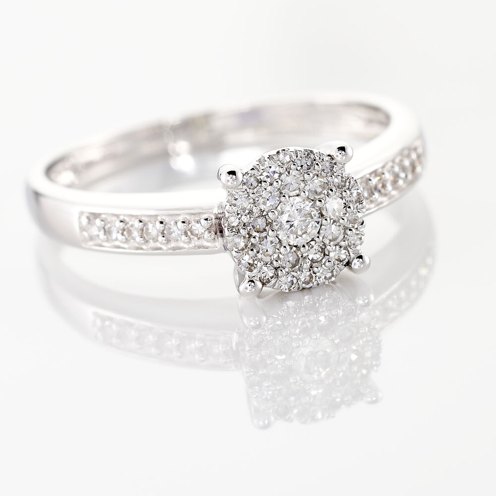 Bague Serena Or Blanc Diamant - Solitaires Femme | Marc Orian