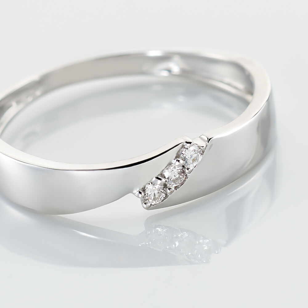 Bague Daphne Or Blanc Diamant - Bagues fian&ccedil;ailles Femme | Marc Orian