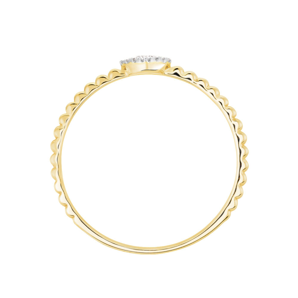 Bague Hanadi Or Jaune Diamant - Bagues pierres précieuses Femme | Marc Orian