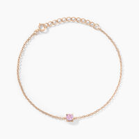 Bracelet Lylwen Argent Rose Oxyde De Zirconium