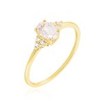 Bague Diapre Or Jaune Quartz Oxyde De Zirconium - Bagues avec pierre Femme | Marc Orian