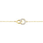 Bracelet Ciate Or Jaune - Bracelets Anneaux Entrelaces Femme | Marc Orian