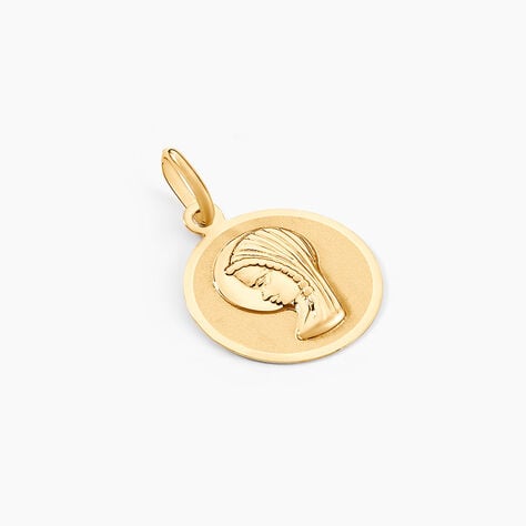 Pendentif Vierge Rond Or Jaune - Médailles et médaillons Famille | Marc Orian