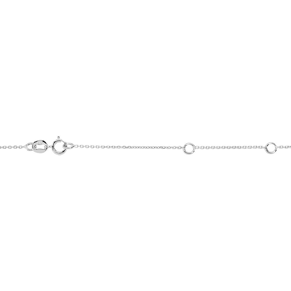 Collier Boucla Or Blanc Saphir Et Diamant - Colliers avec pierres Femme | Marc Orian