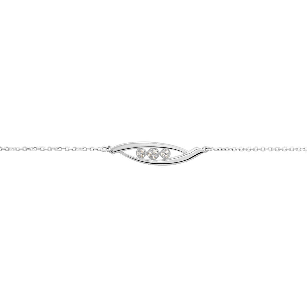 Bracelet Delphine Or Blanc Diamant - Bracelets chaînes Femme | Marc Orian