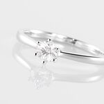 Bague Solitaire Athena Or Blanc Diamant - Parures de mariage Femme | Marc Orian