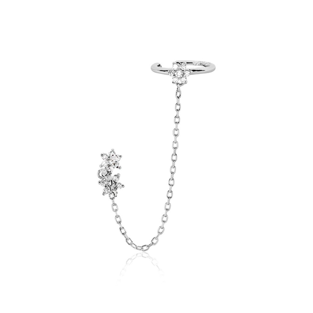 Bijou D'oreille Unitaire Argent Blanc Atara Oxydes De Zirconium - Piercings d'oreilles Femme | Marc Orian