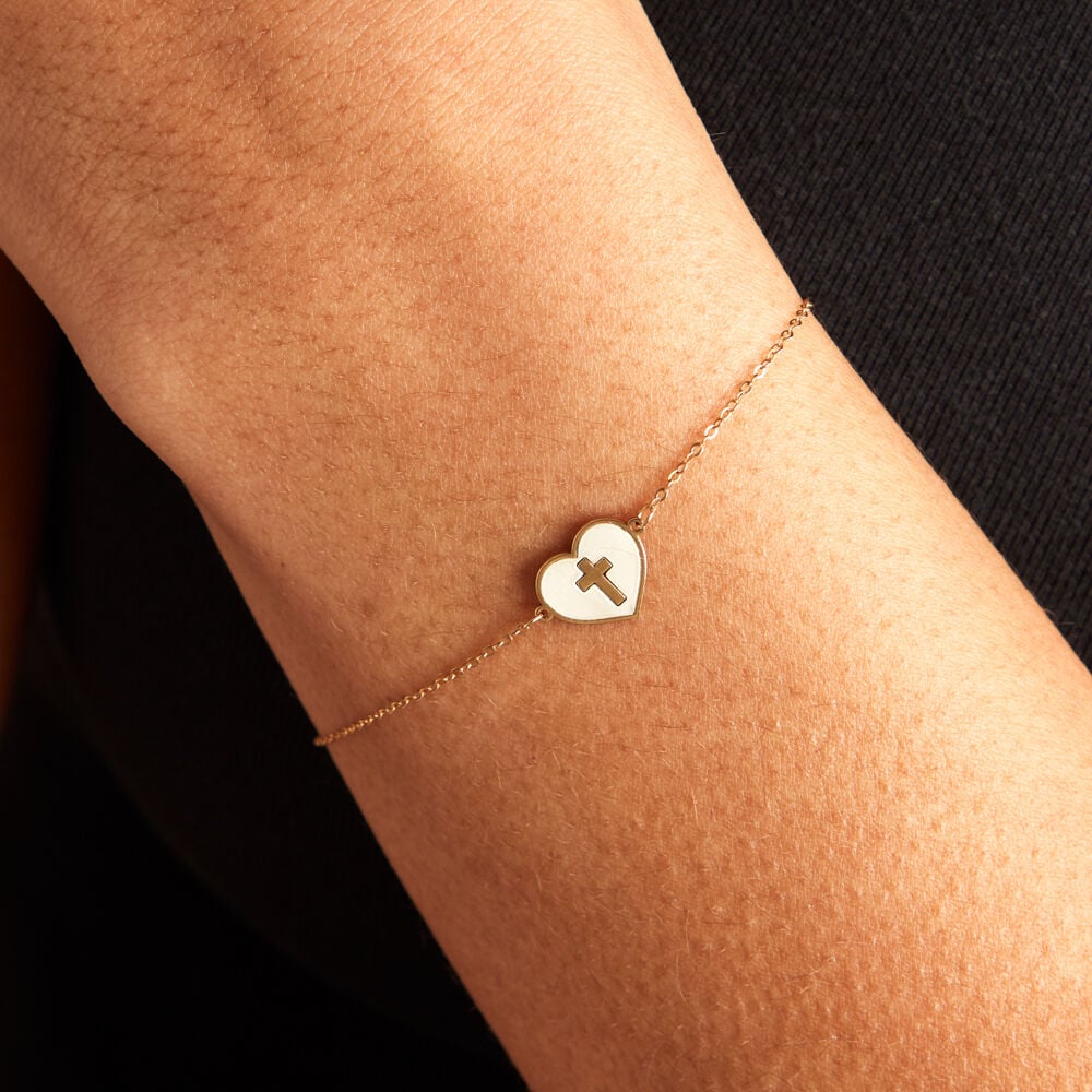 Bracelet Lawrie Or Jaune Nacre - Bracelets chaînes Famille | Marc Orian